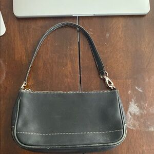 Y2K Black Coach Shoulder Mini Bag